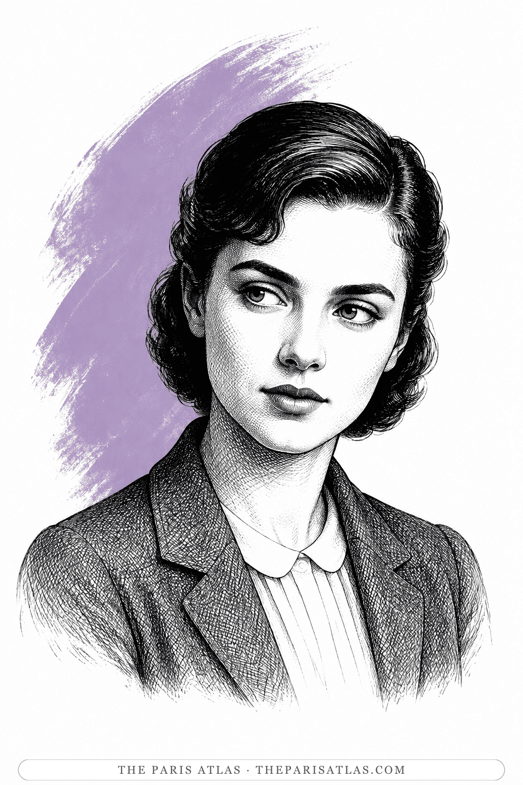 Illustrated portrait of Esther Greenwood