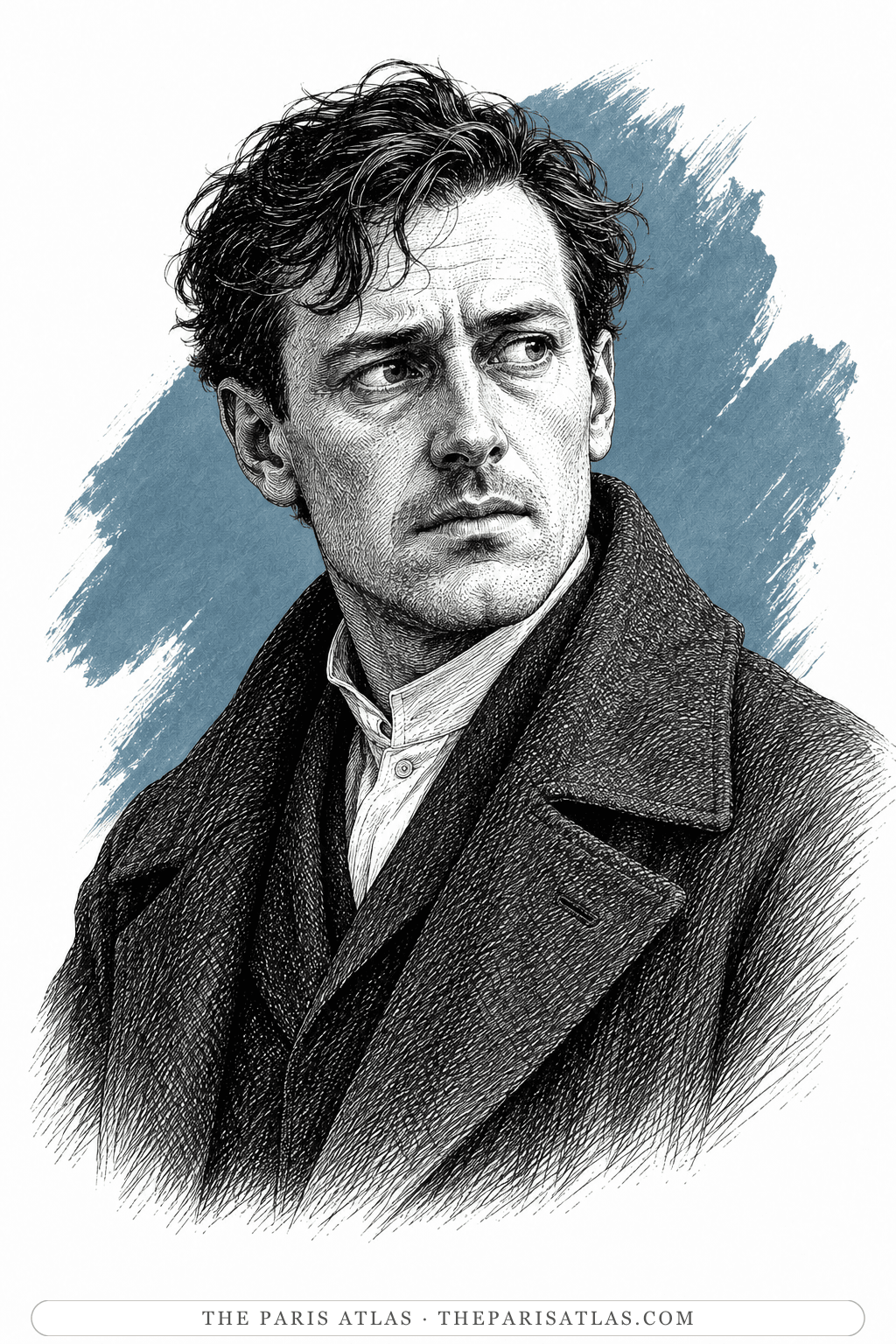 Illustrated portrait of K.