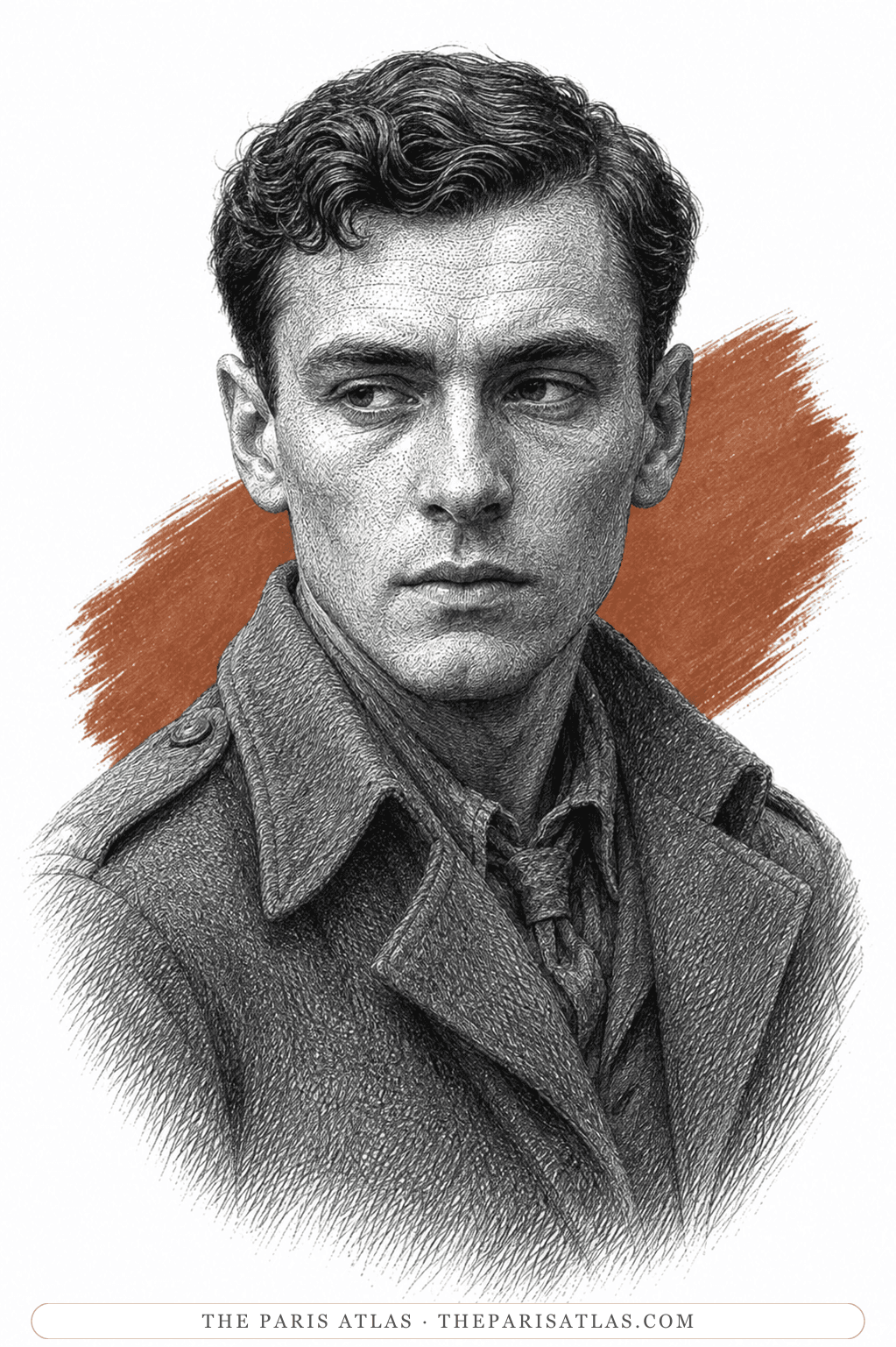 Illustrated portrait of Laurence ‘Laurie’ Patrick Odell