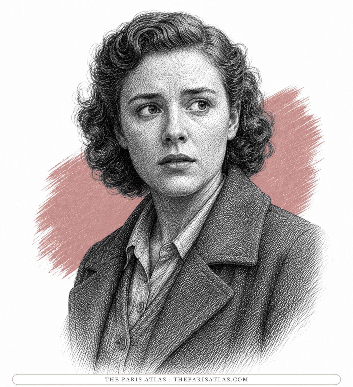 Illustrated portrait of Madge Barker