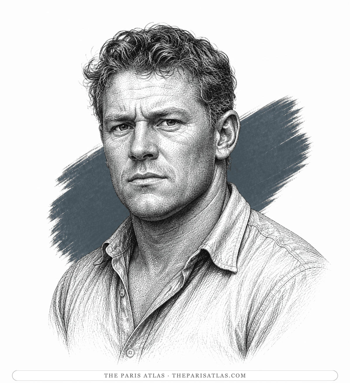 Illustrated portrait of Collins