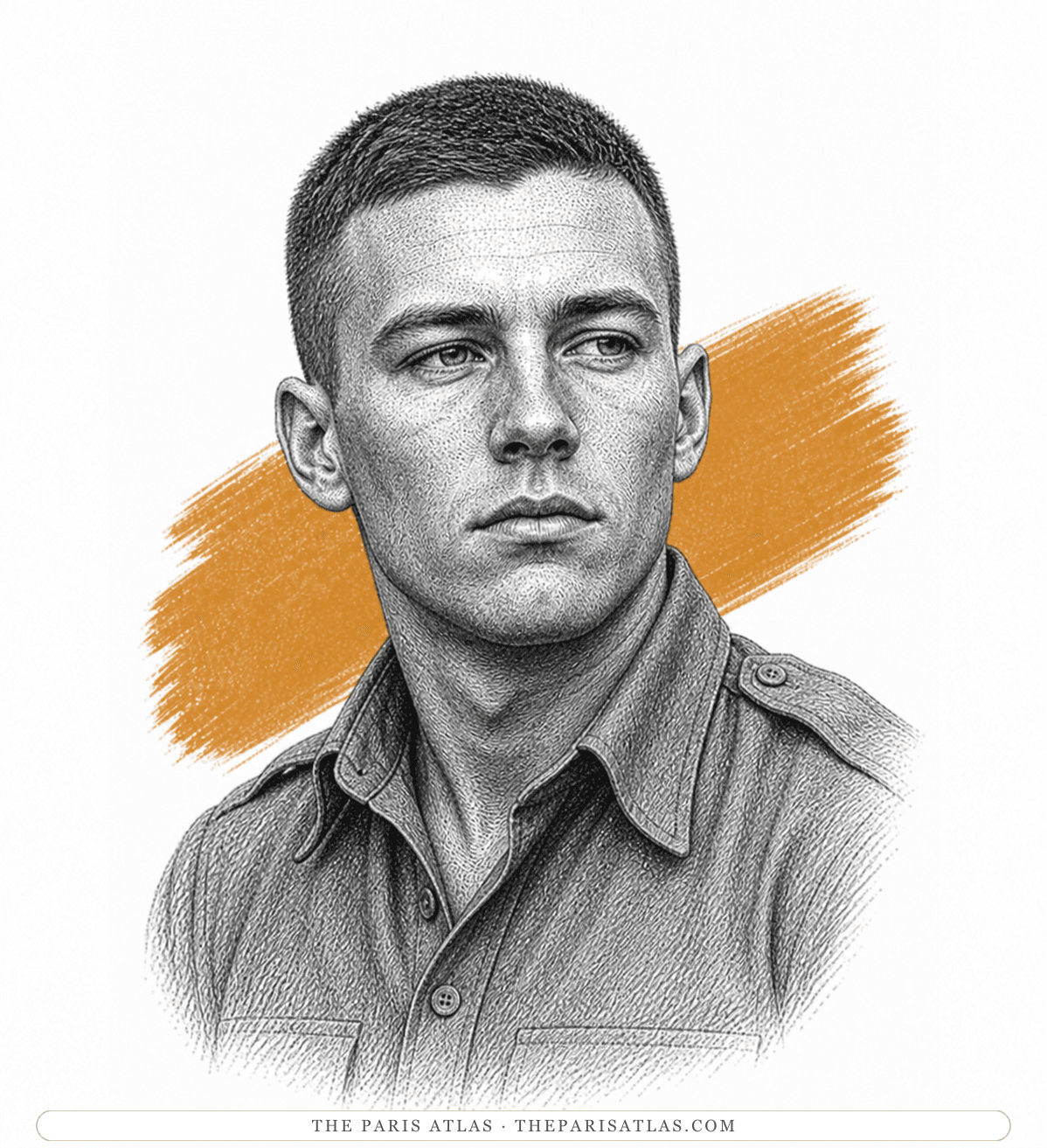 Illustrated portrait of Ken Woodrow