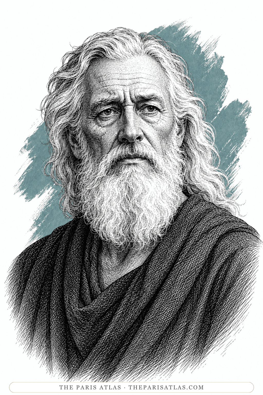 Illustrated portrait of The father in Full Fathom Five