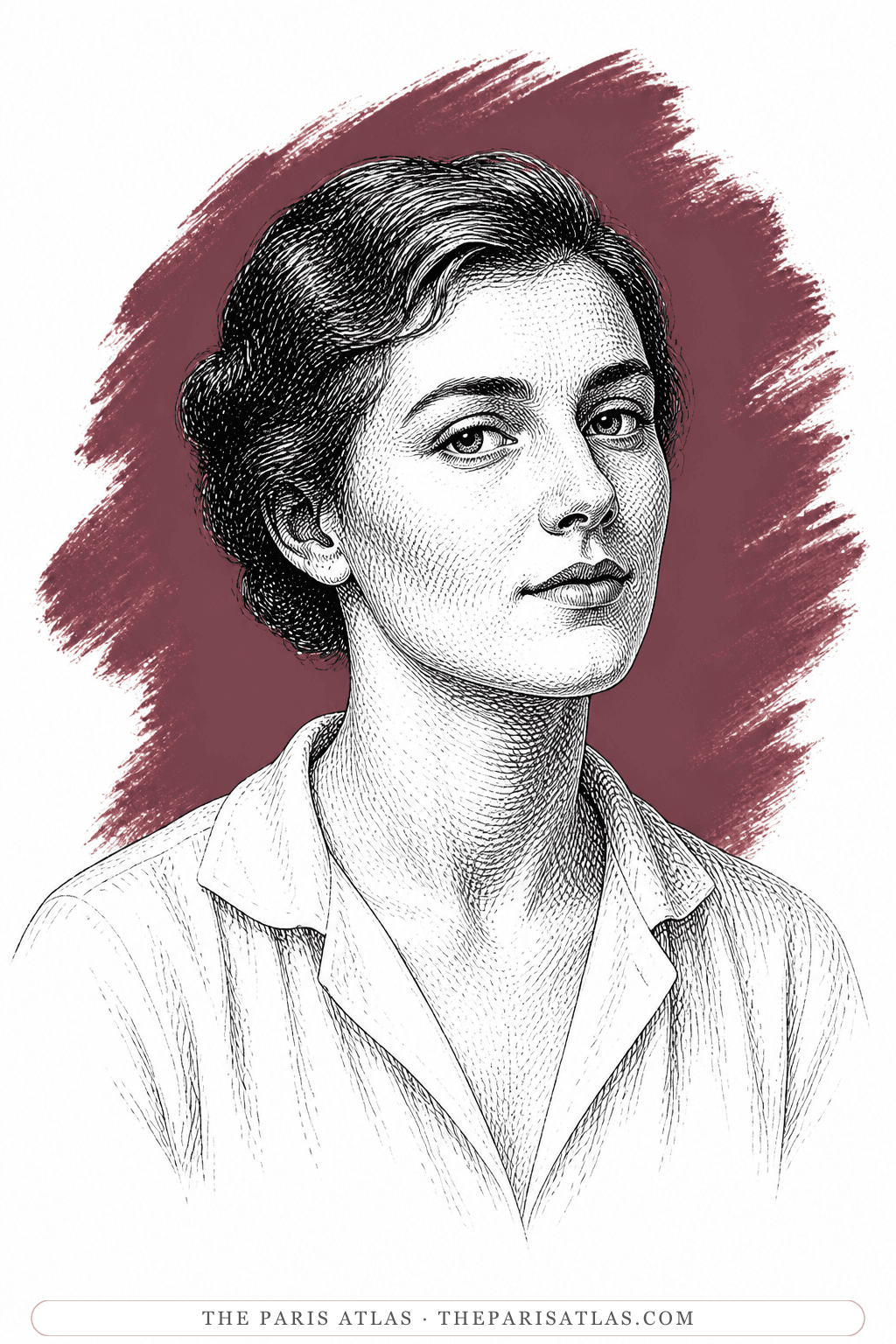 Illustrated portrait of Nancy Durrell