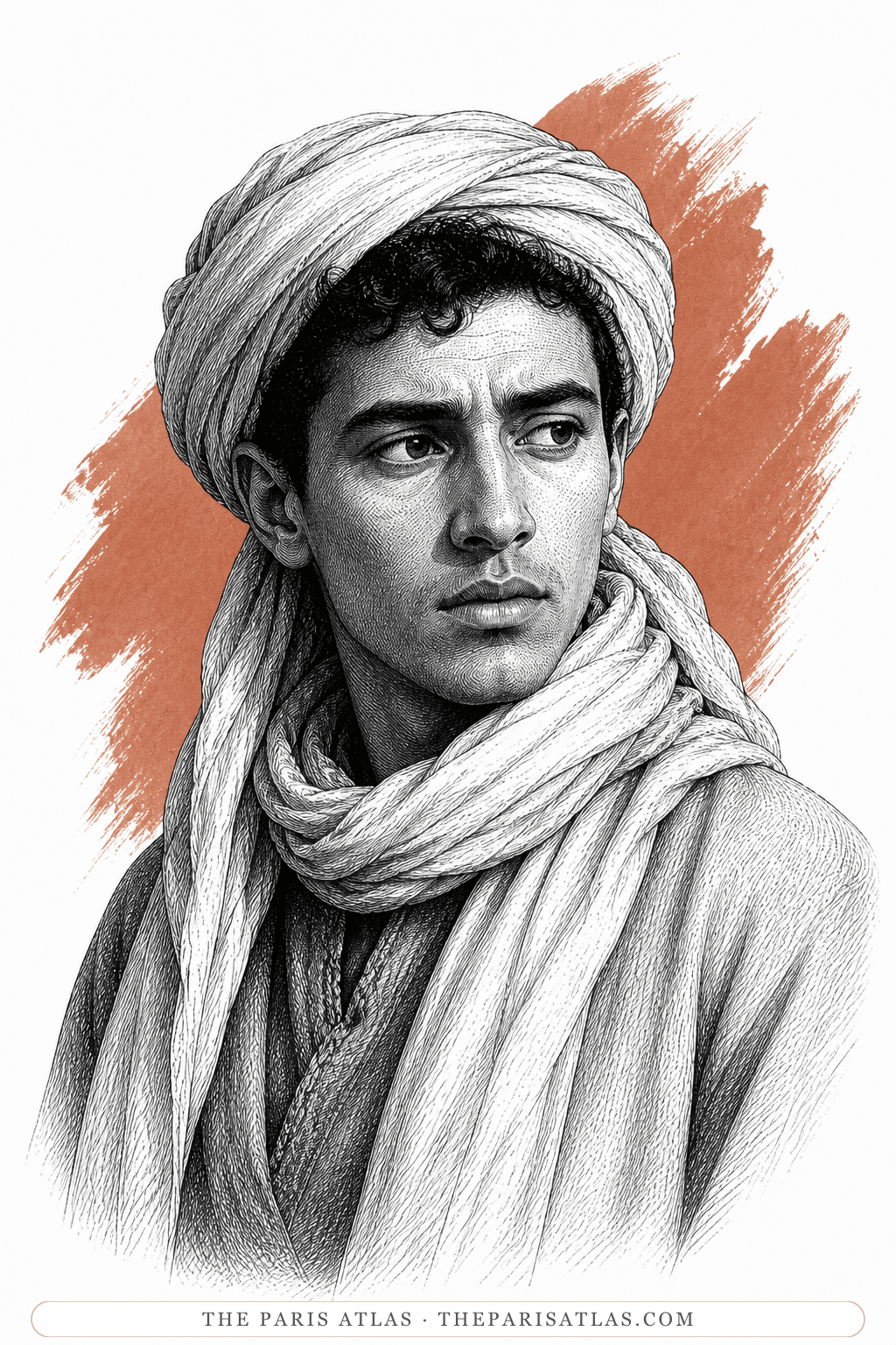Illustrated portrait of Driss