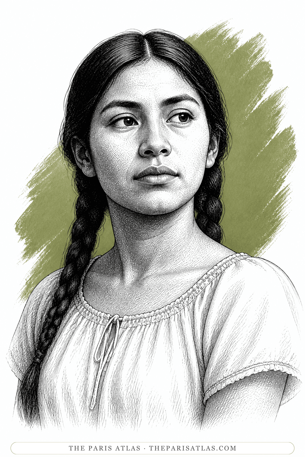 Illustrated portrait of Martha