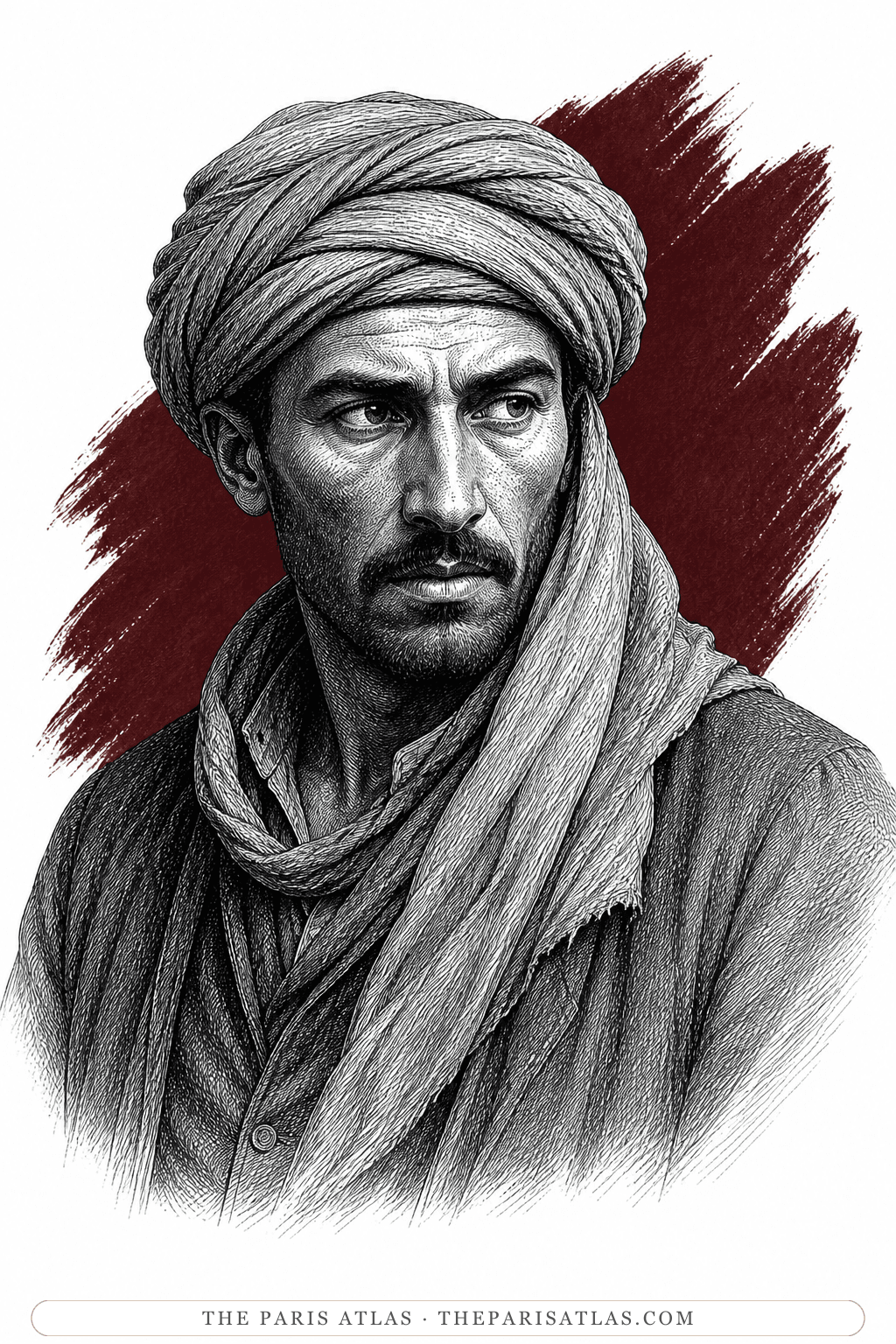 Illustrated portrait of Moungari