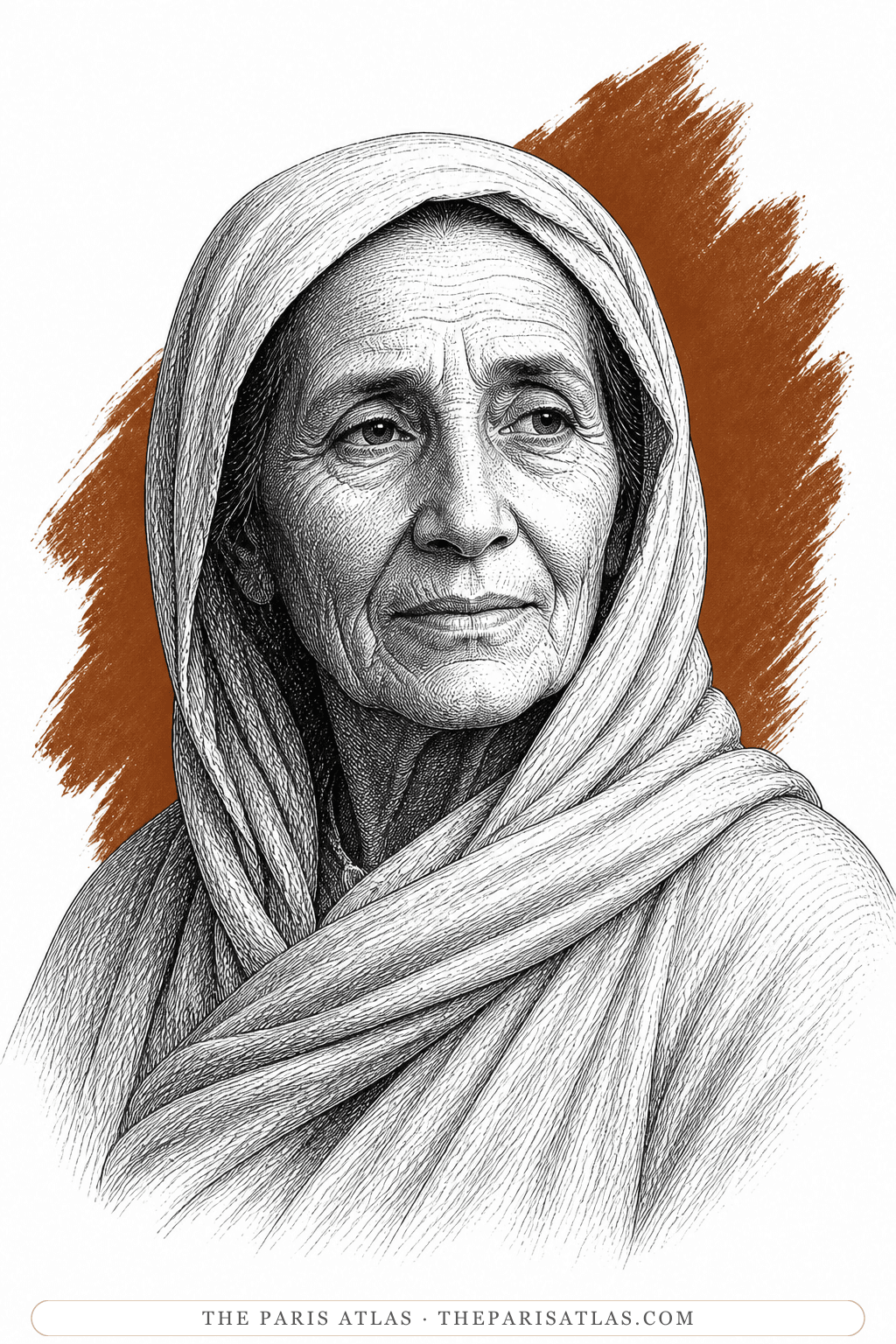Illustrated portrait of The old woman