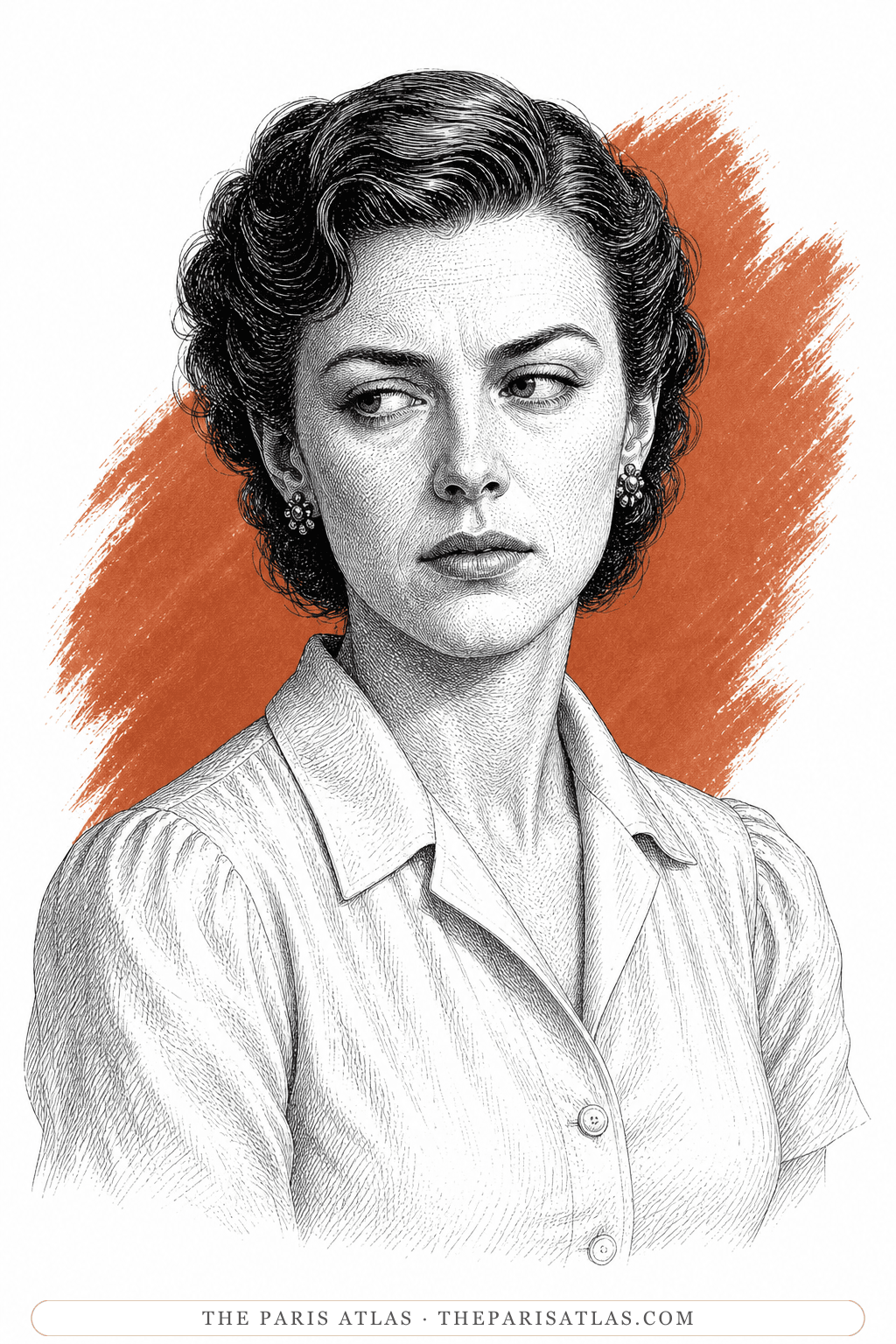 Illustrated portrait of The wife