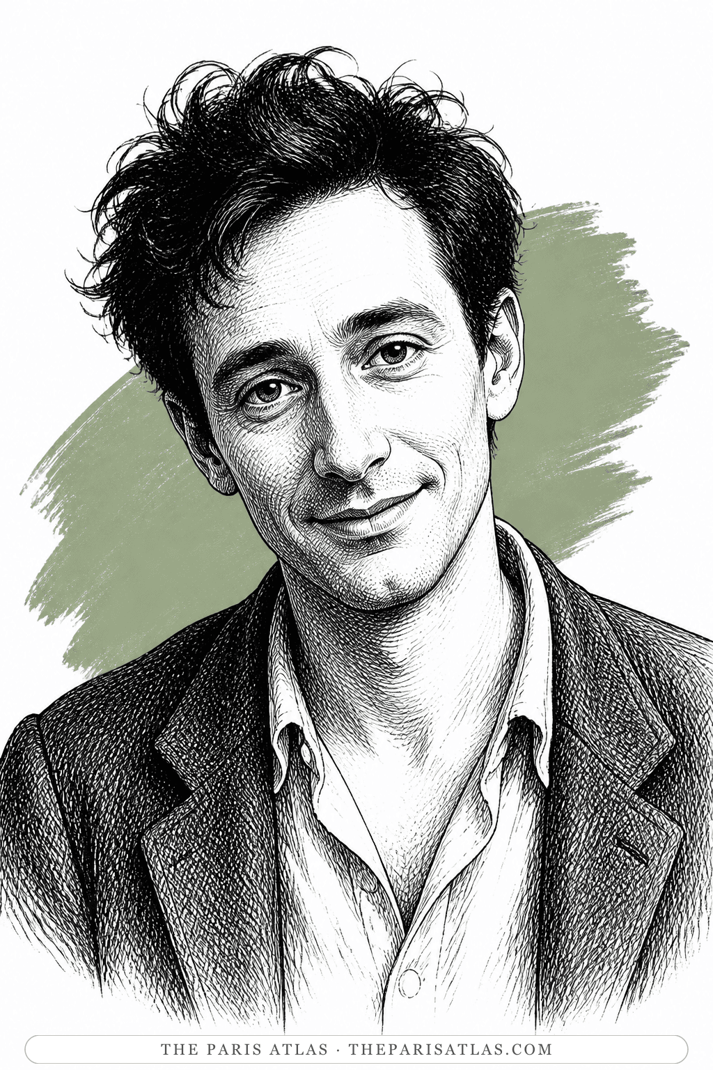 Illustrated portrait of Alfred Perlès