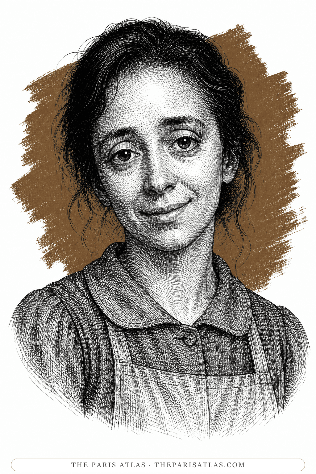 Illustrated portrait of Emilia