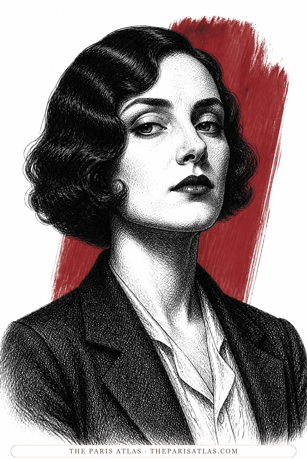 Illustrated portrait of June Miller
