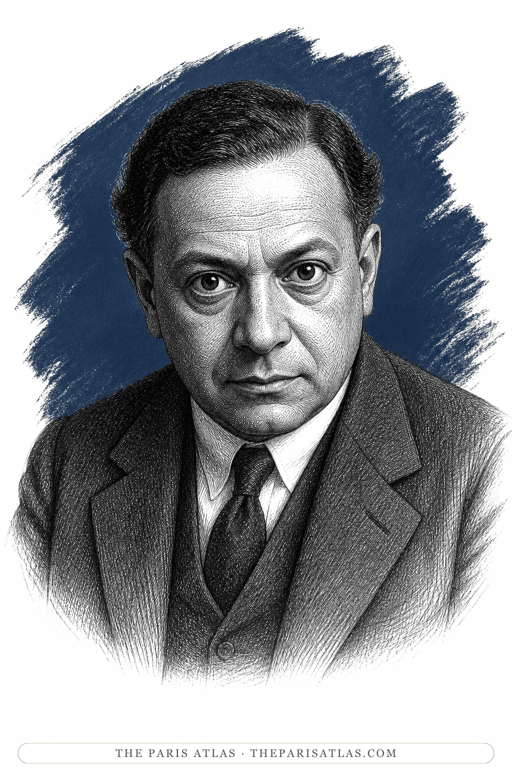 Illustrated portrait of Otto Rank