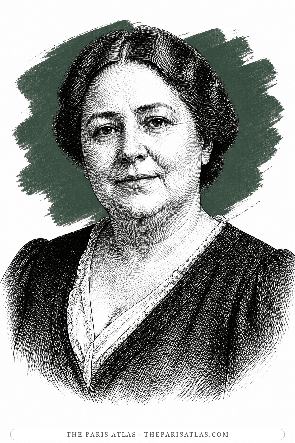 Illustrated portrait of Rosa Culmell de Nin