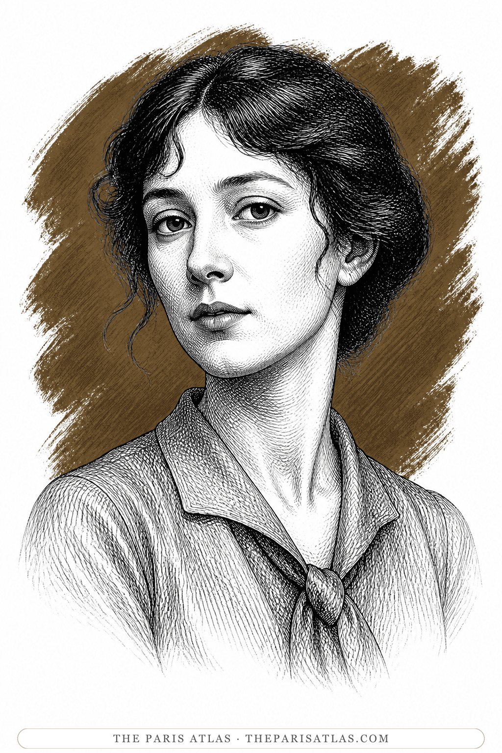 Illustrated portrait of Nancy Durrell