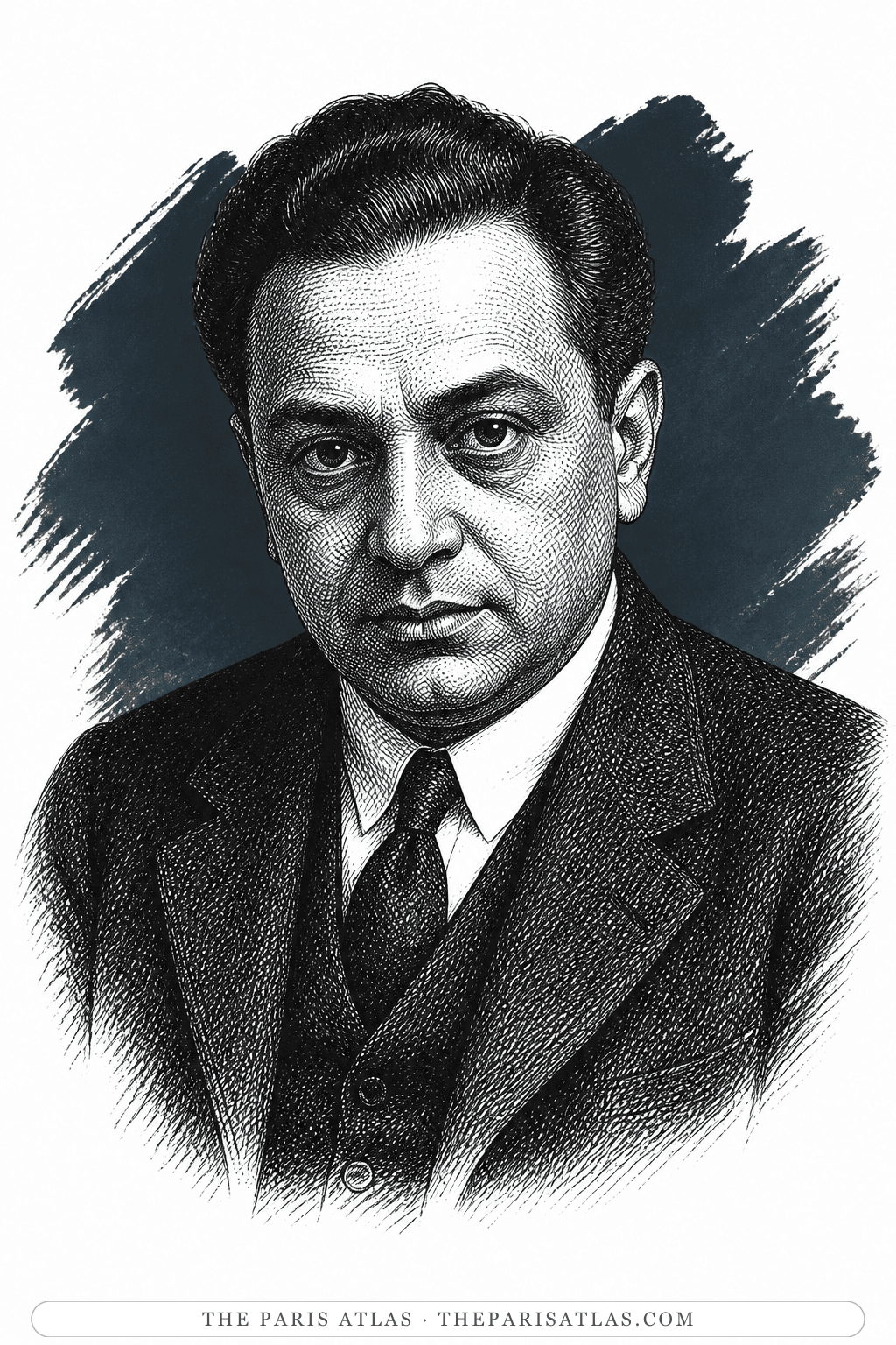 Illustrated portrait of Otto Rank