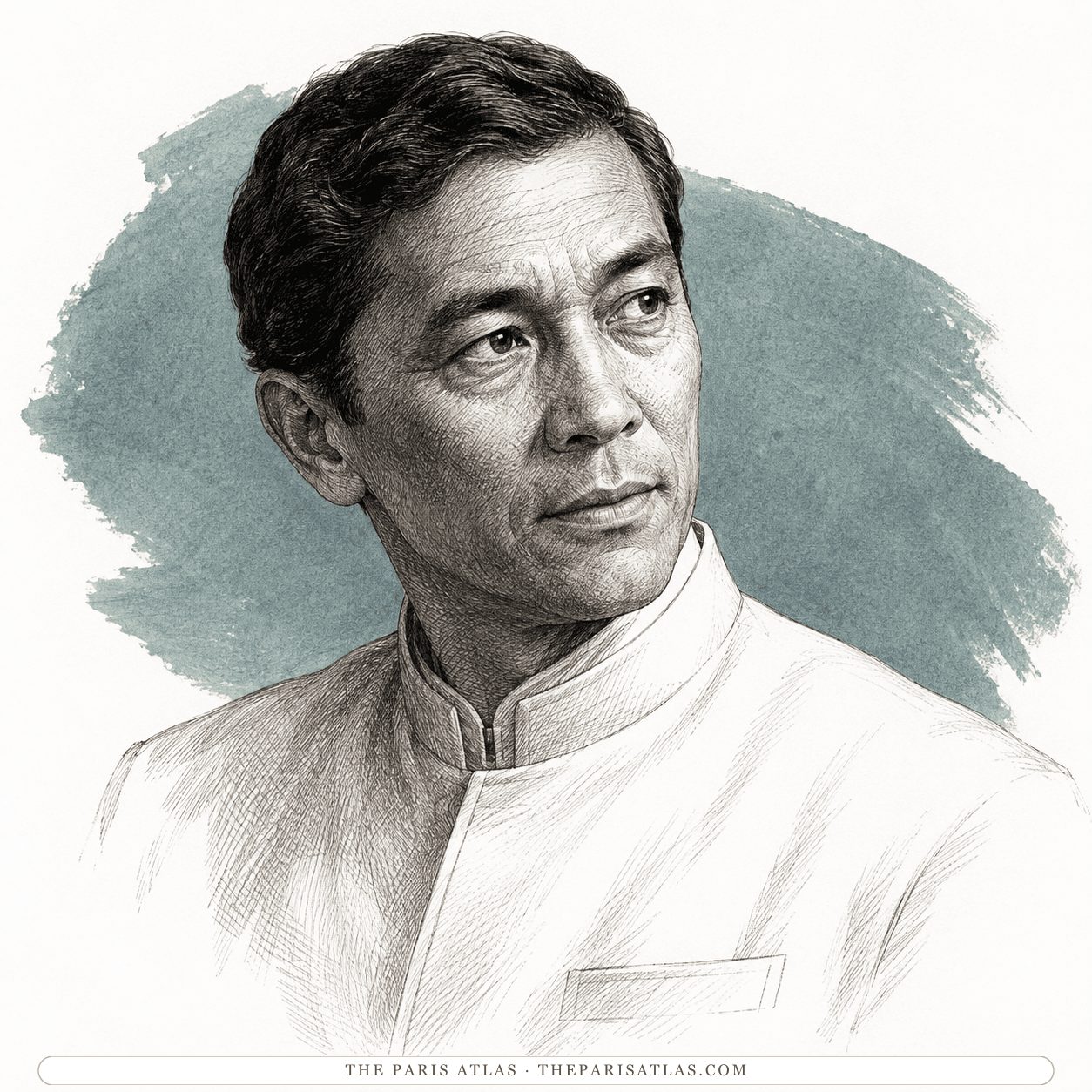 Illustrated portrait of Dr. Kimoe