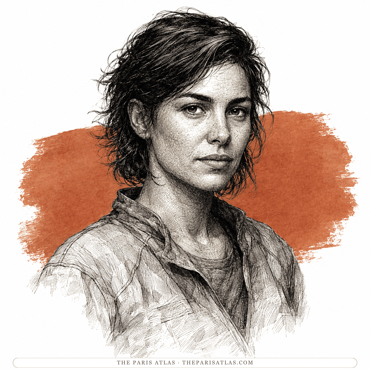Illustrated portrait of Takver