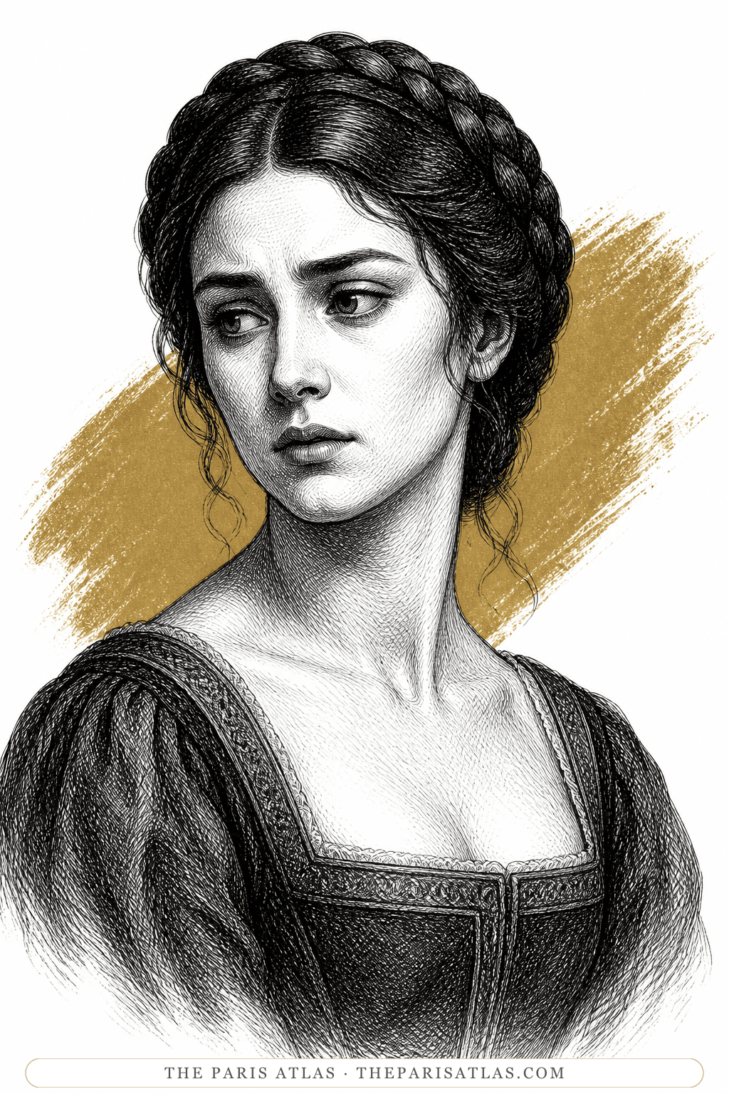 Illustrated portrait of Beatrice, Duchess of Padua
