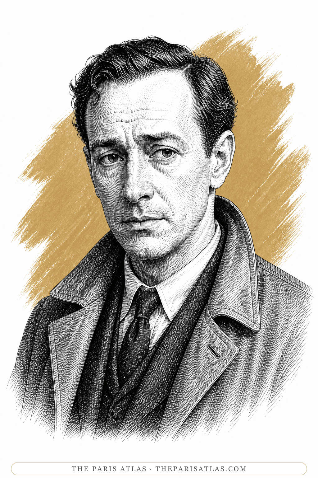 Illustrated portrait of Albert Parkis
