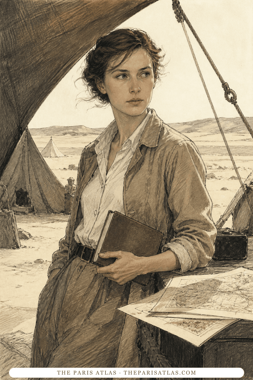 Illustrated portrait of Katharine Clifton