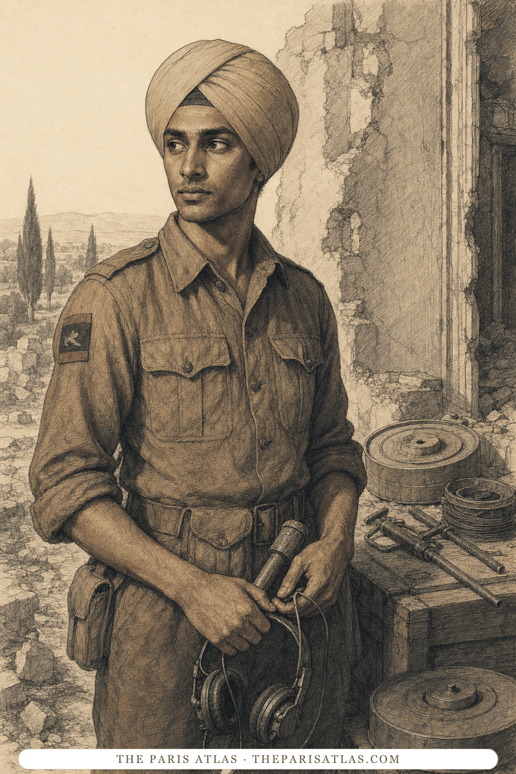 Illustrated portrait of Kirpal “Kip” Singh