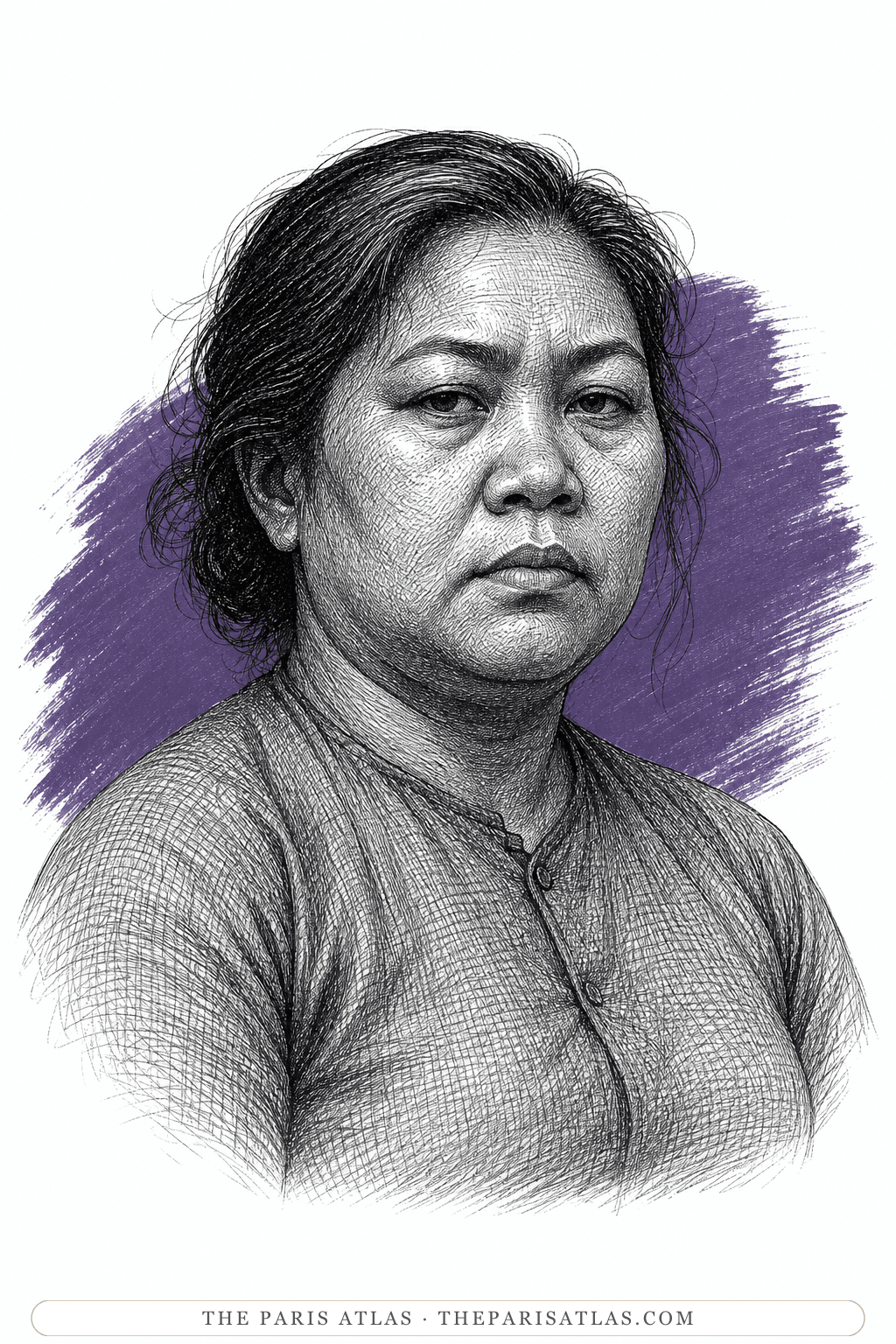 Illustrated portrait of Miss Phuong