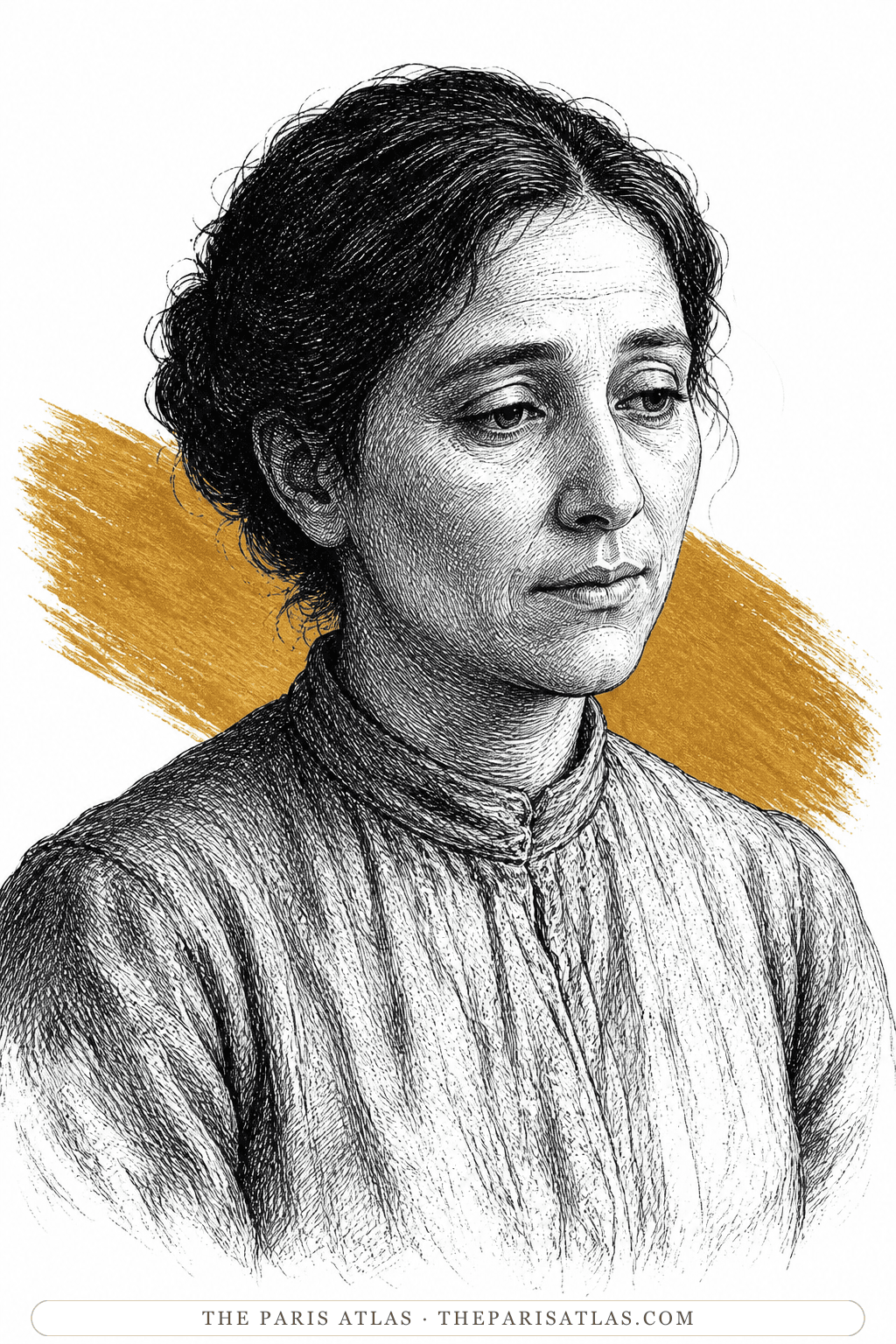 Illustrated portrait of Catherine Cormery
