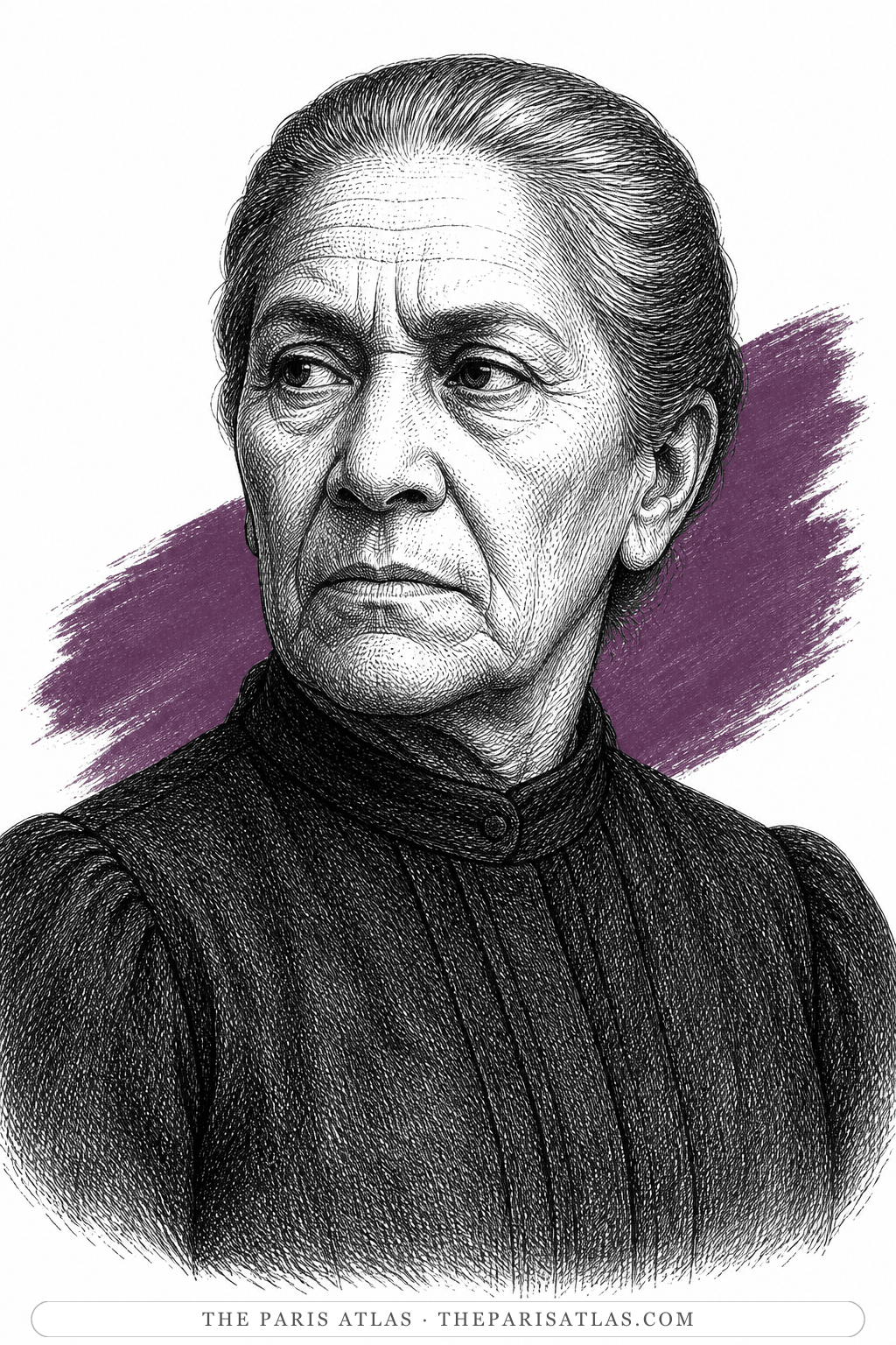Illustrated portrait of Jacques's grandmother