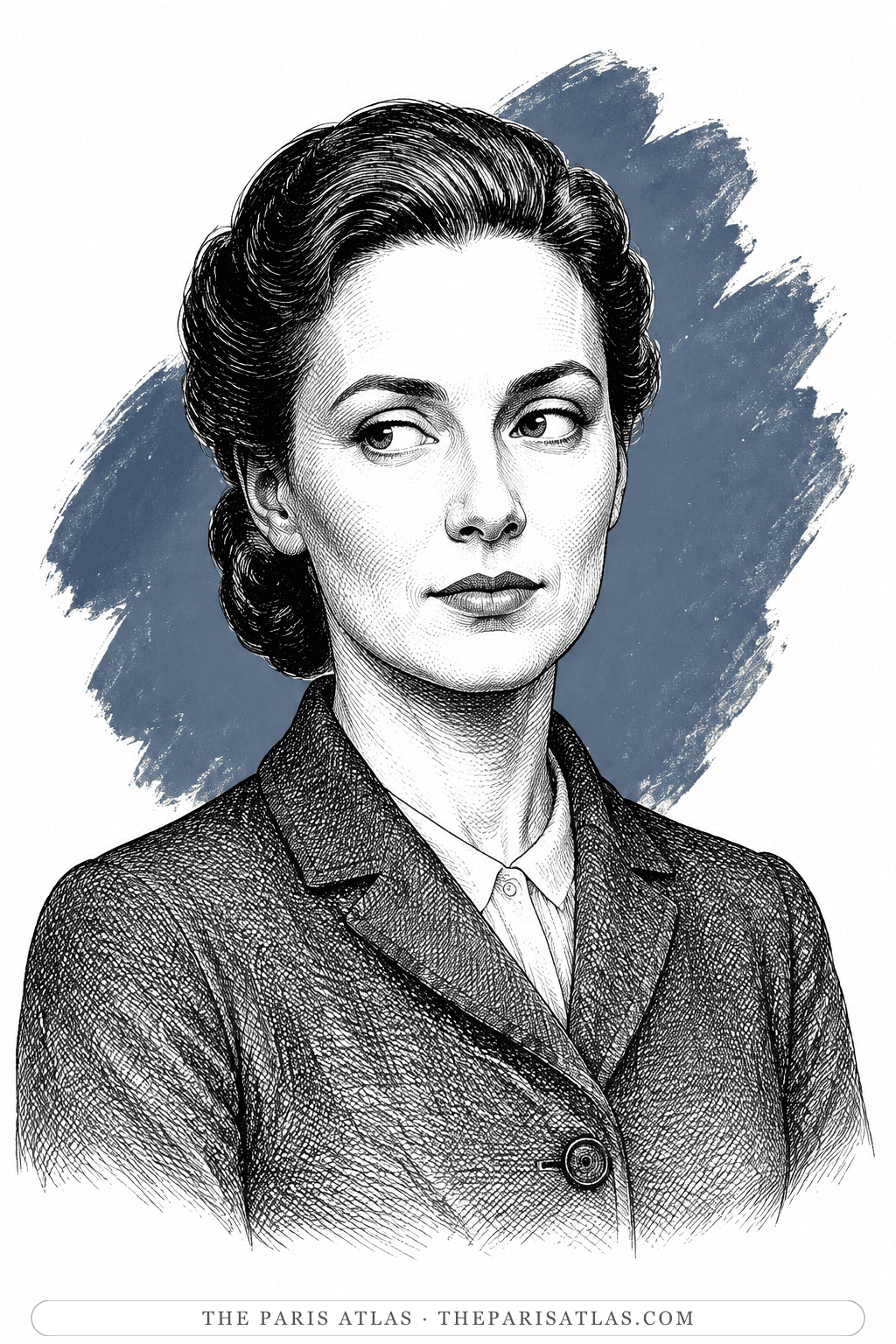 Illustrated portrait of Miss Frost