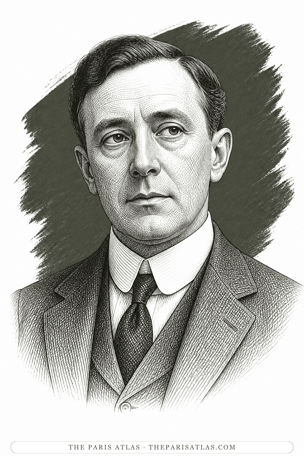 Illustrated portrait of John Dowell