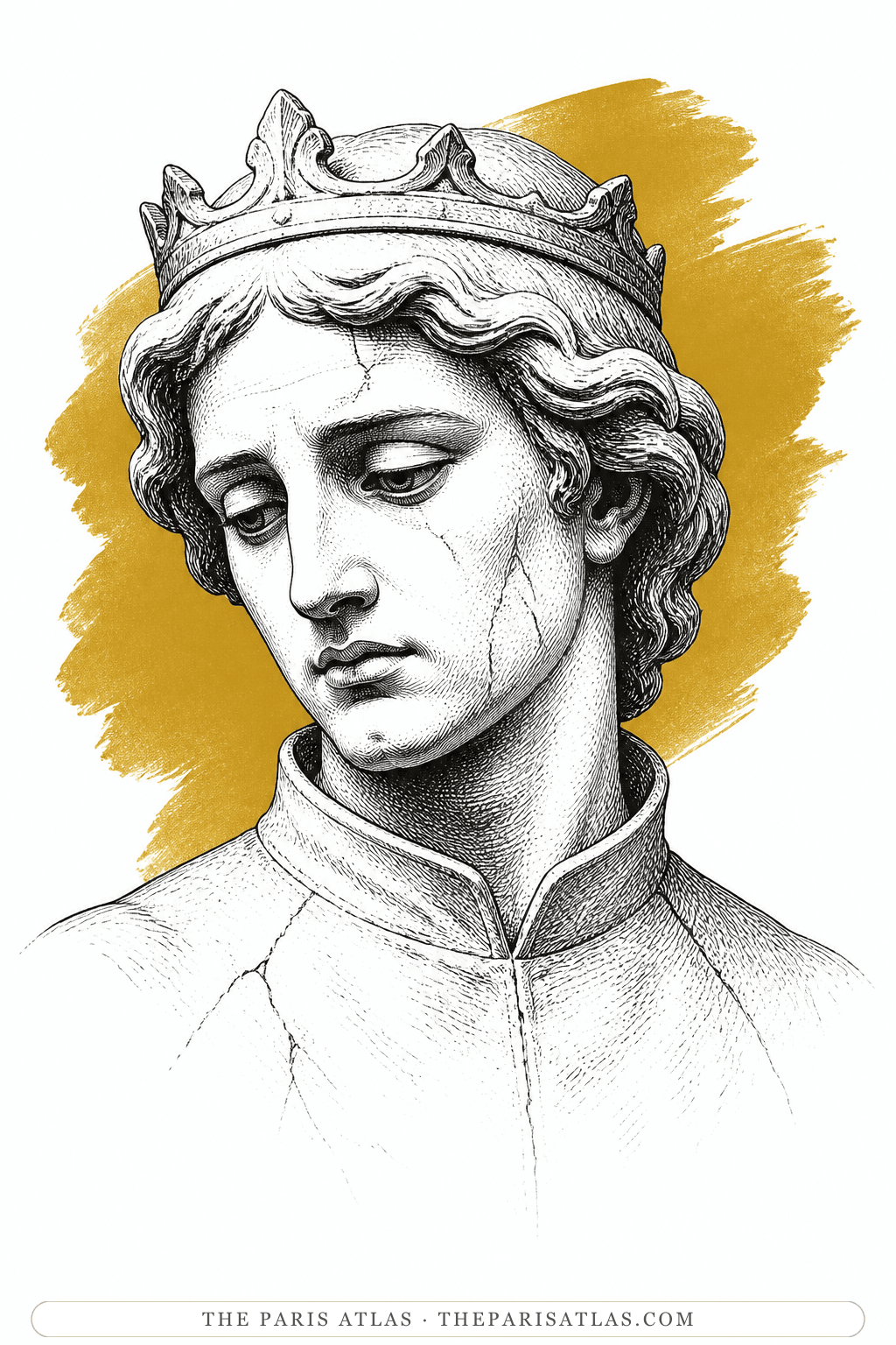 Illustrated portrait of The Happy Prince