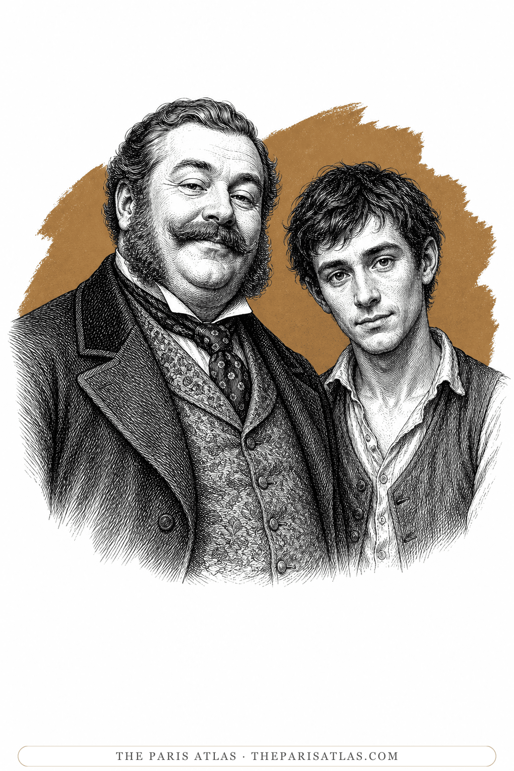 Illustrated portrait of The Miller and Little Hans