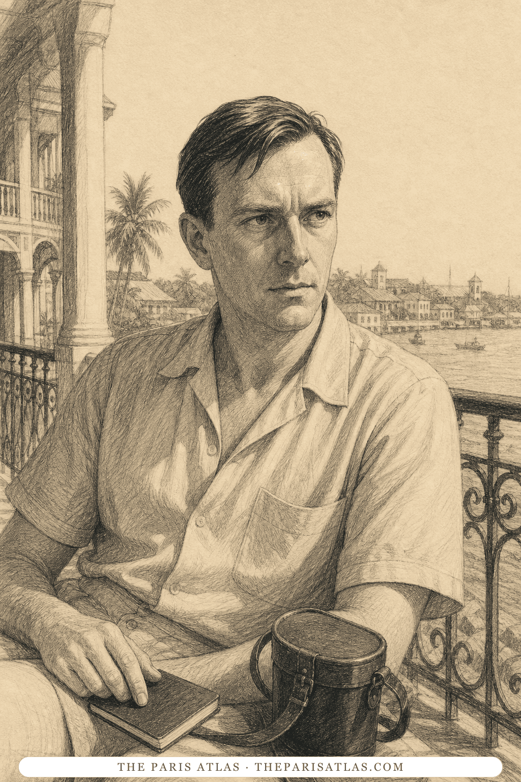 Illustrated portrait of Edward Wilson