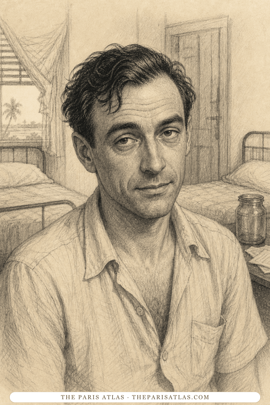 Illustrated portrait of Harris
