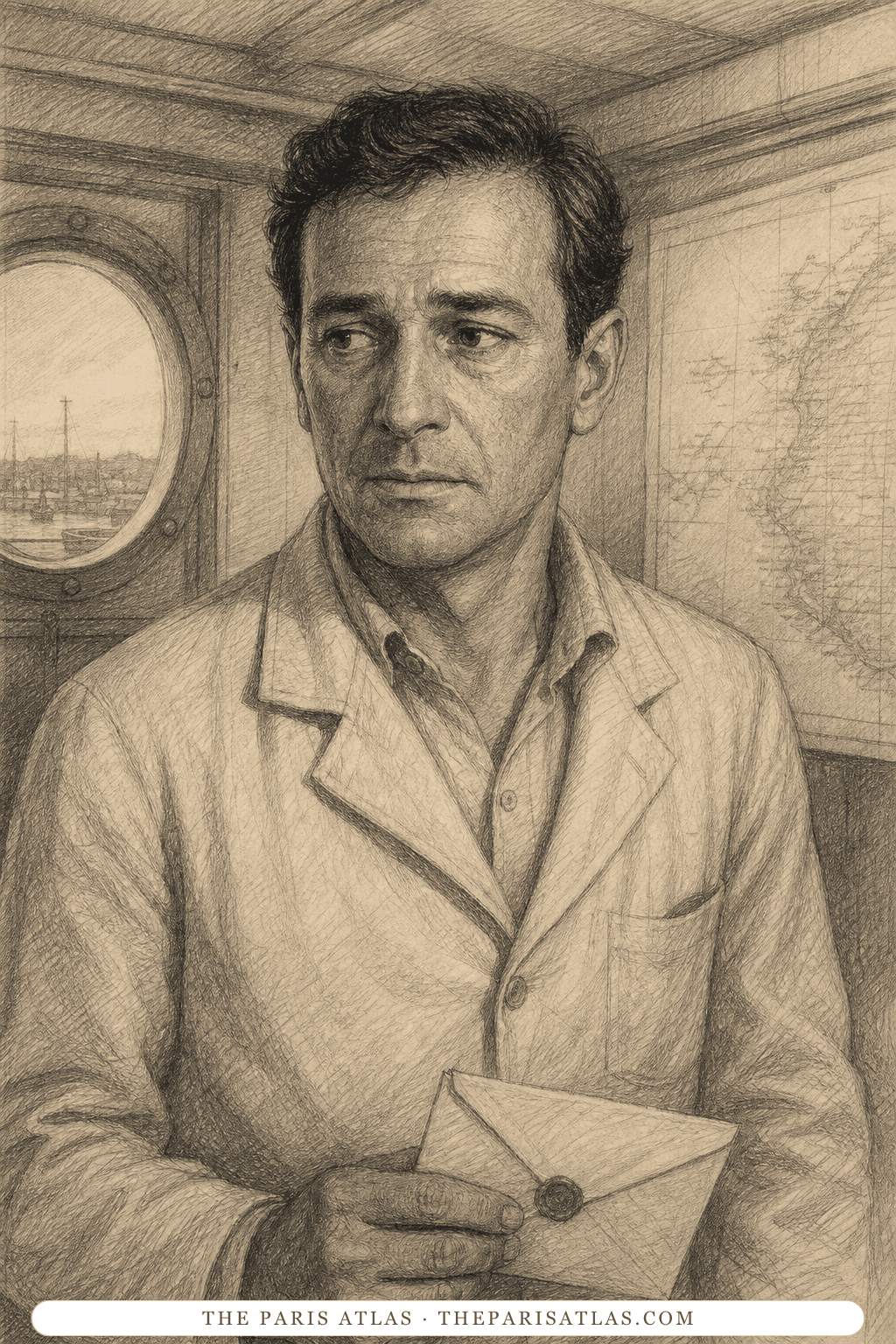 Illustrated portrait of The captain of the Esperança