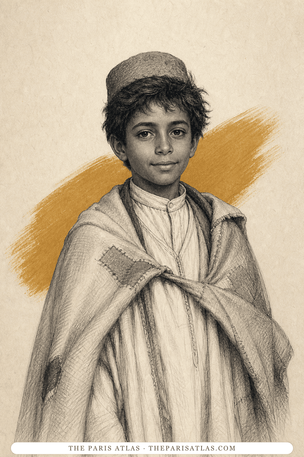 Illustrated portrait of Bachir
