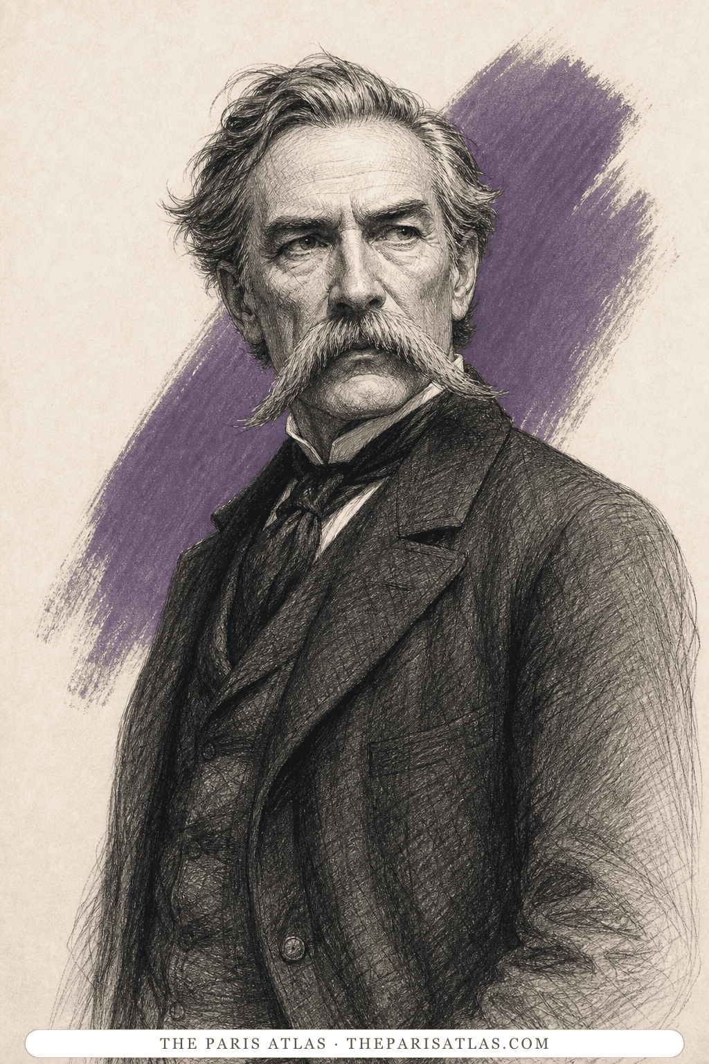 Illustrated portrait of Ménalque