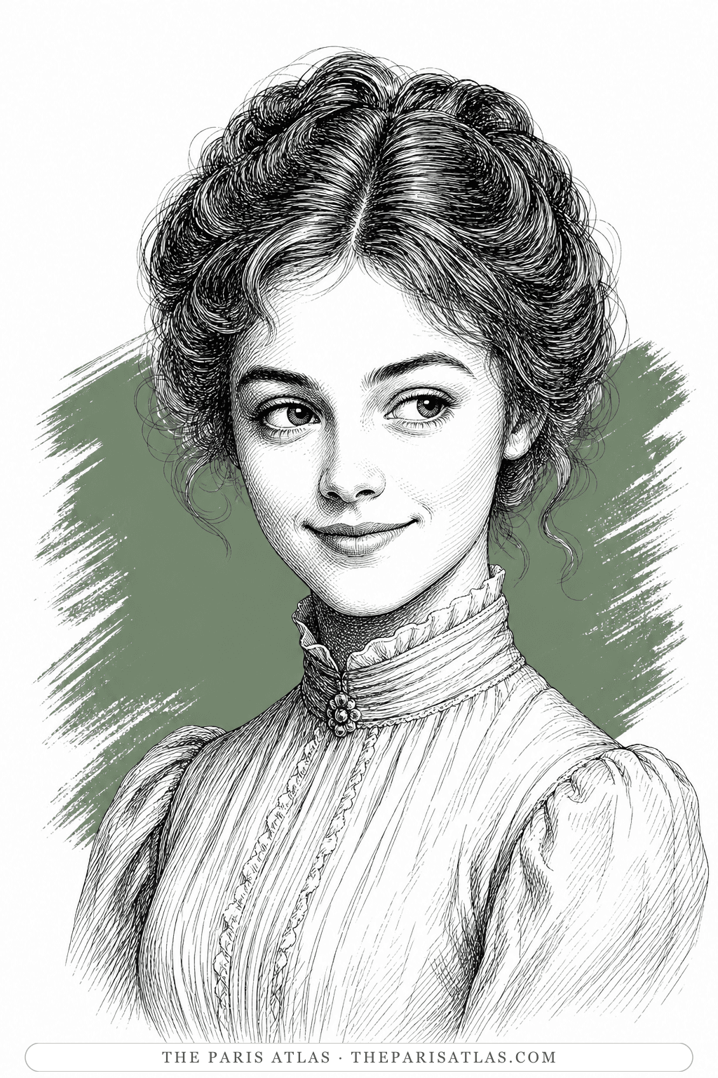 Illustrated portrait of Cecily Cardew