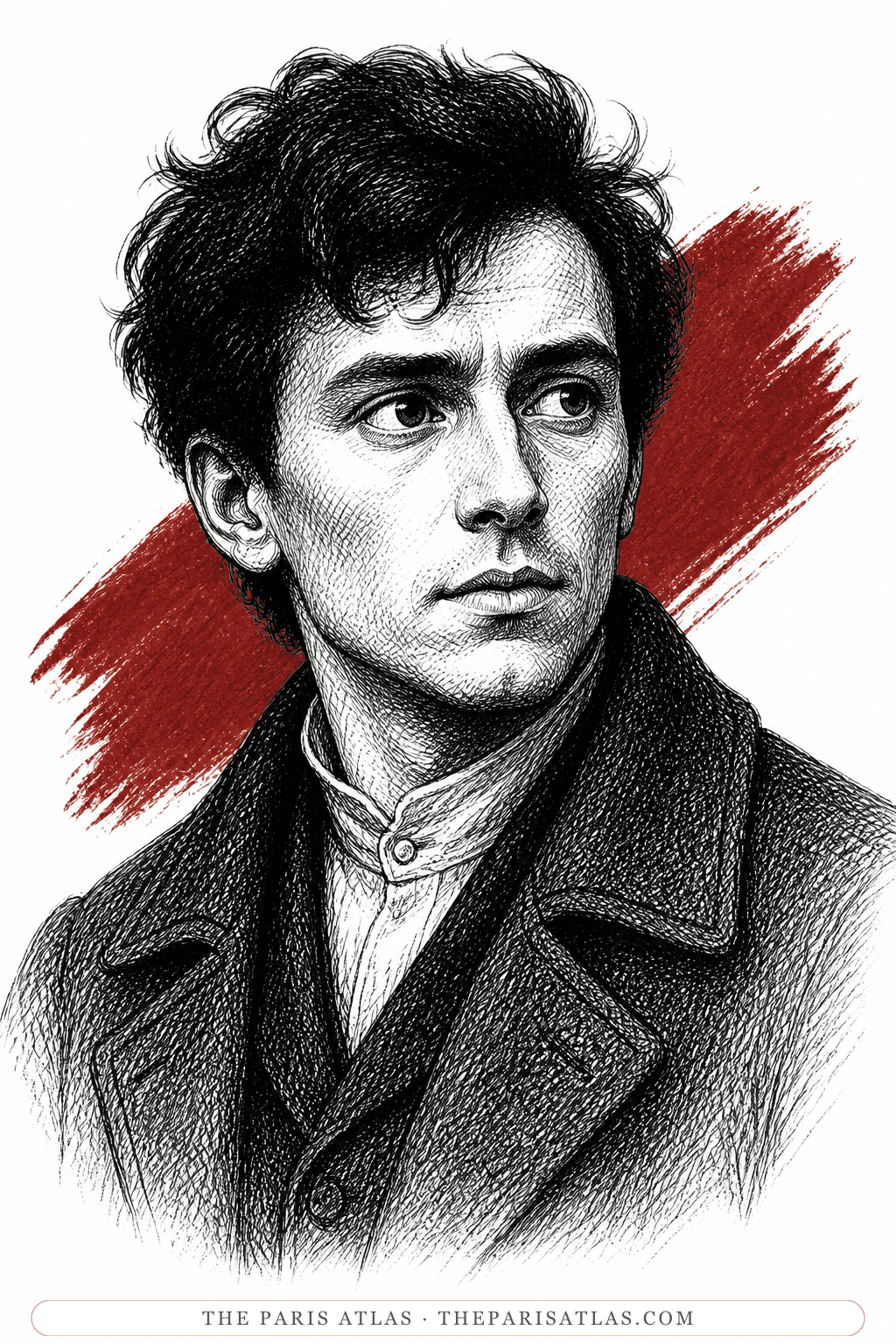 Illustrated portrait of Ivan Kaliayev