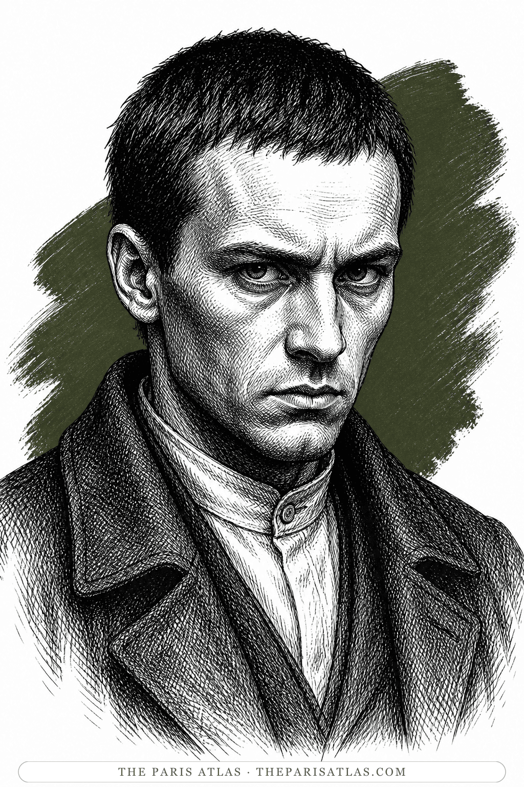 Illustrated portrait of Stepan Fedorov