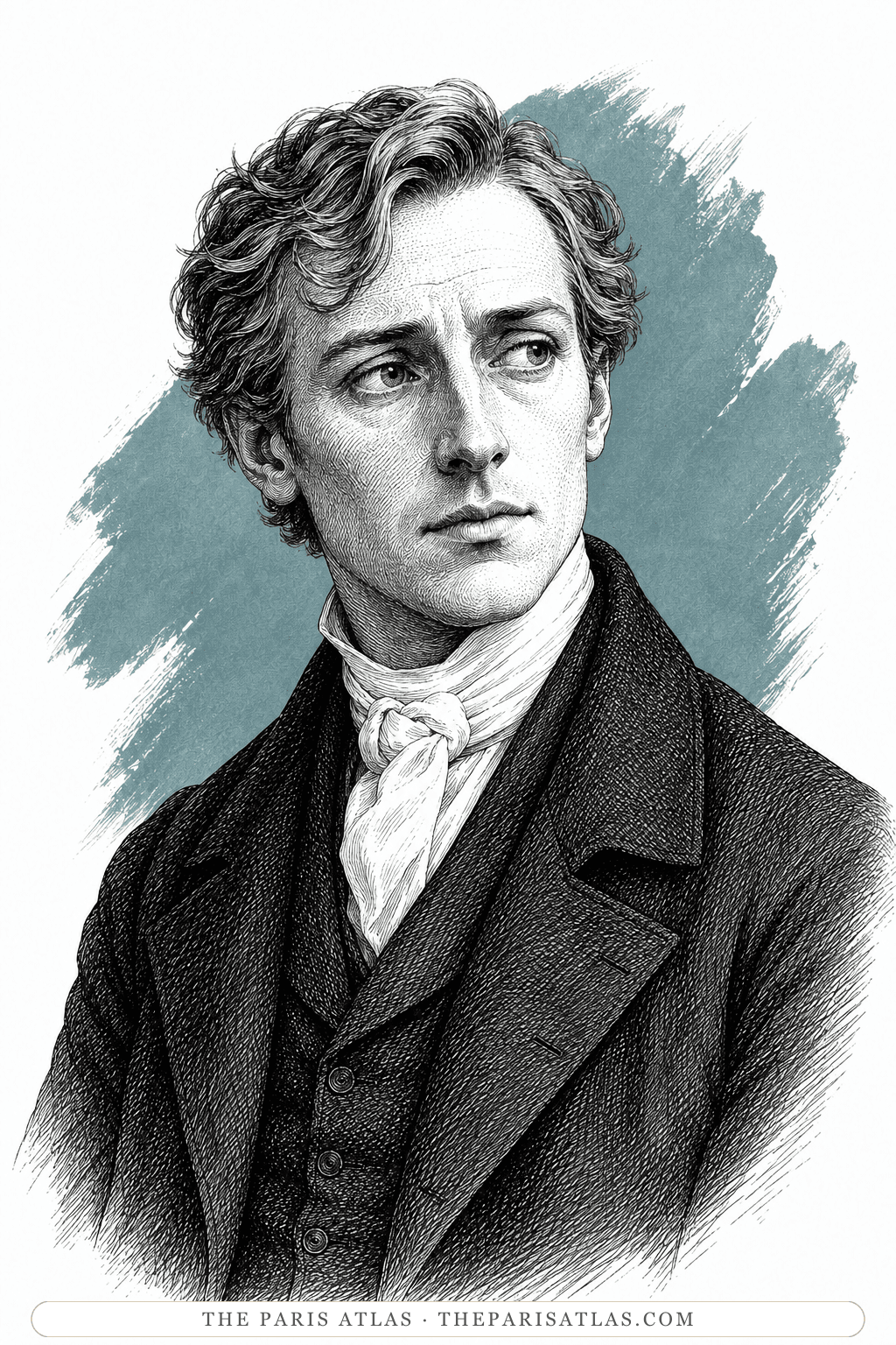 Illustrated portrait of Adrian
