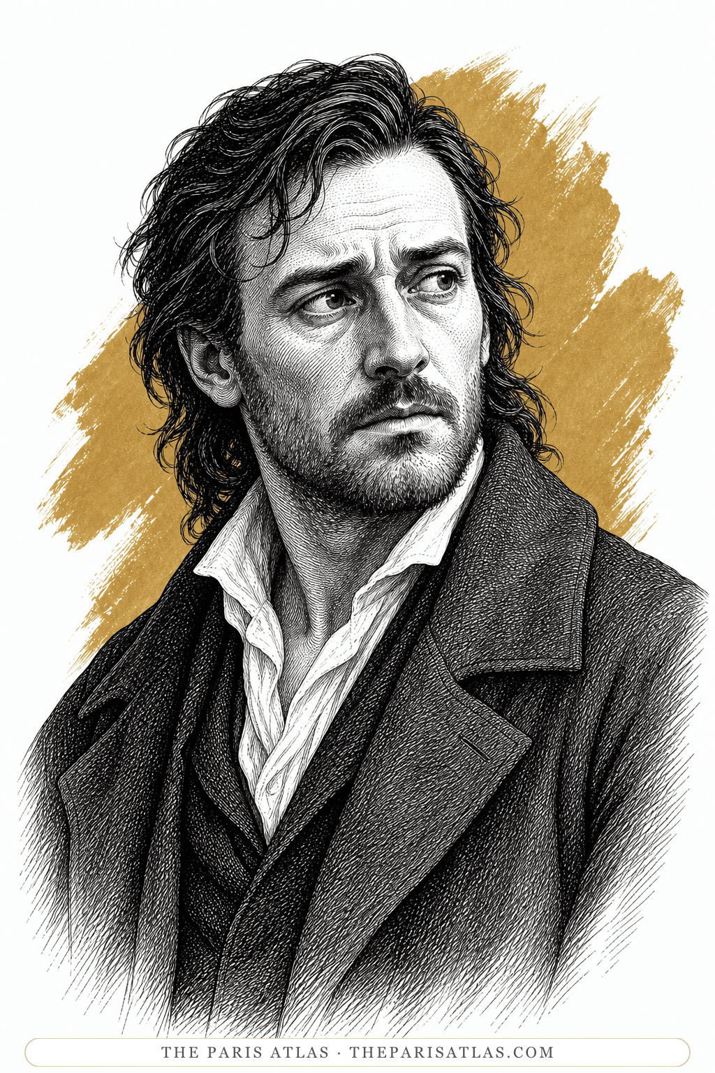 Illustrated portrait of Lionel Verney