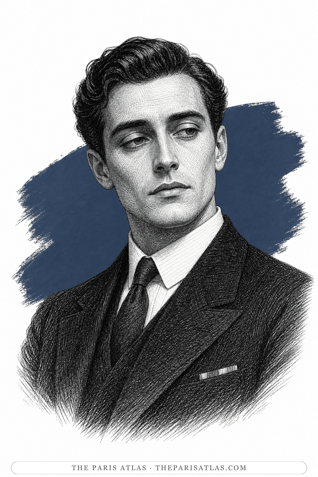 Illustrated portrait of Fred Peloux (Chéri)