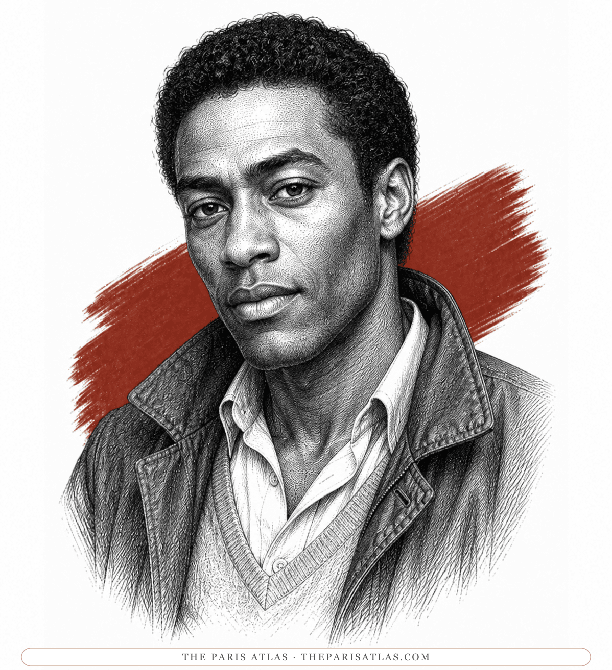Illustrated portrait of Leo Charles