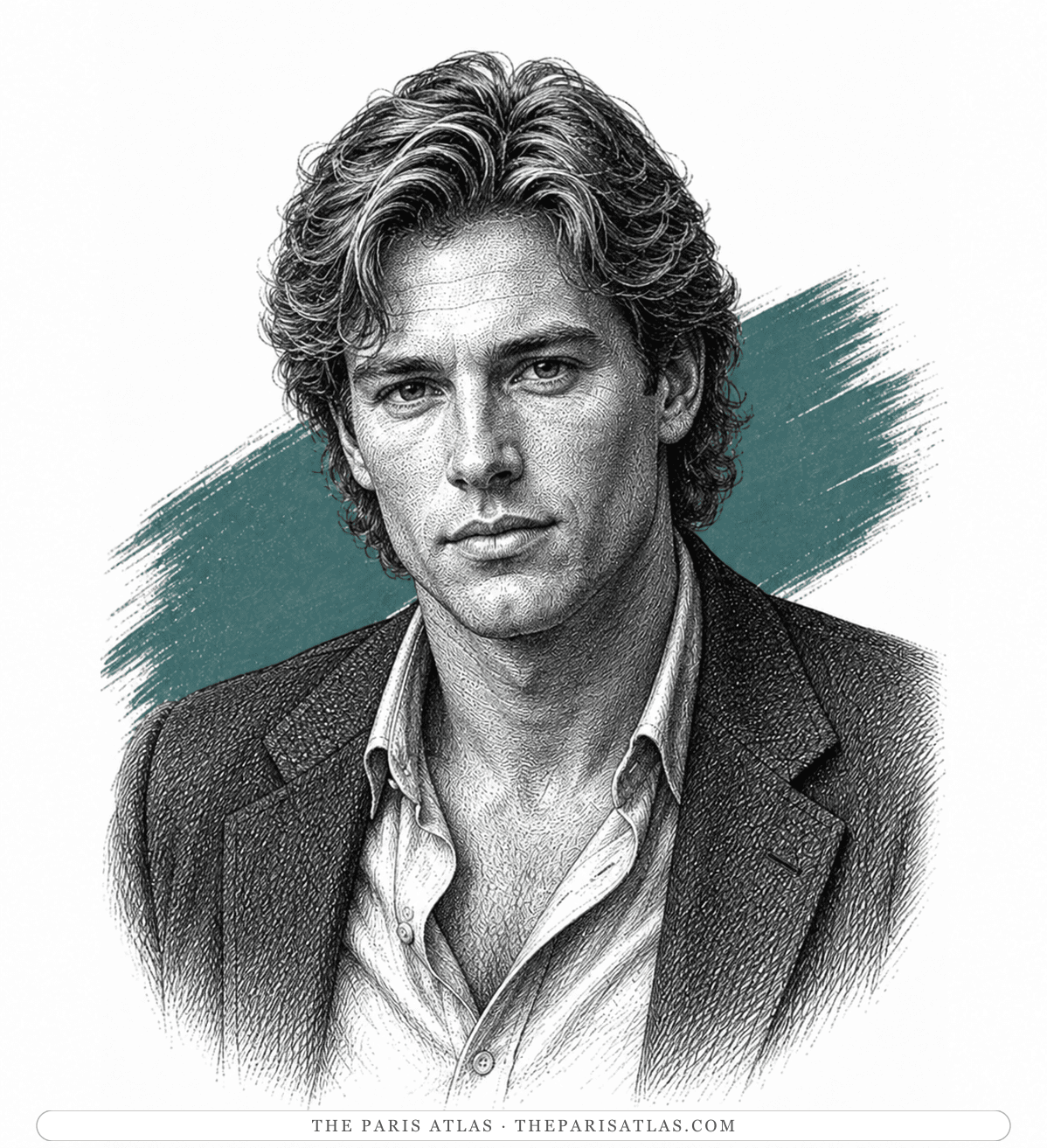 Illustrated portrait of Toby Fedden