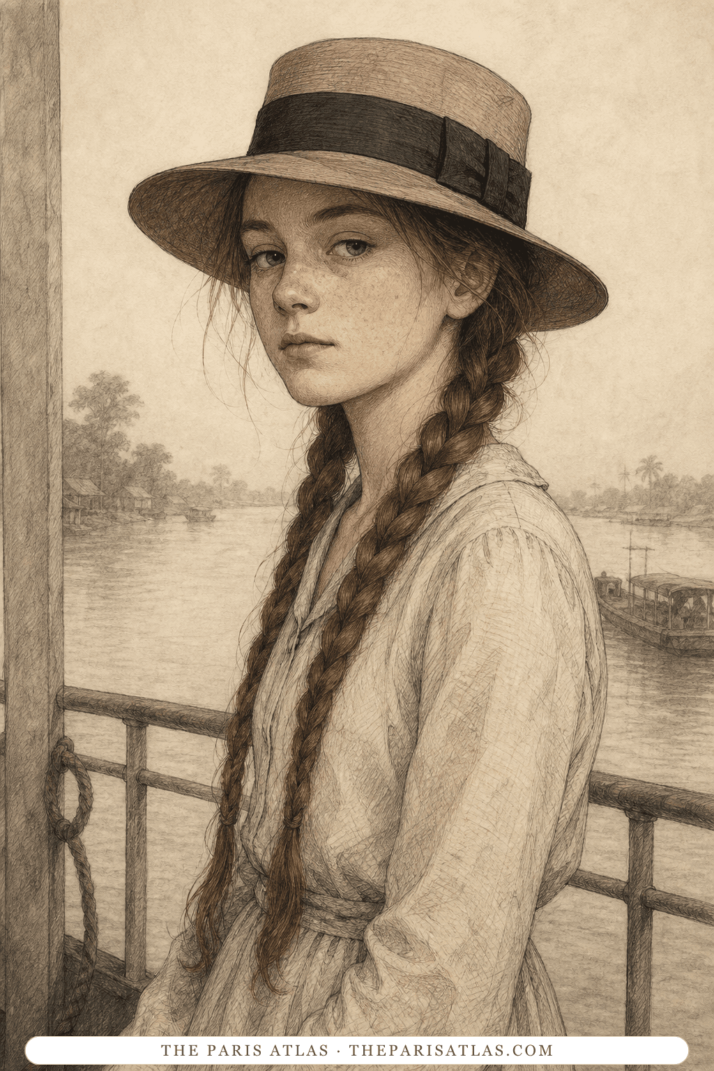 Illustrated portrait of The girl / the narrator