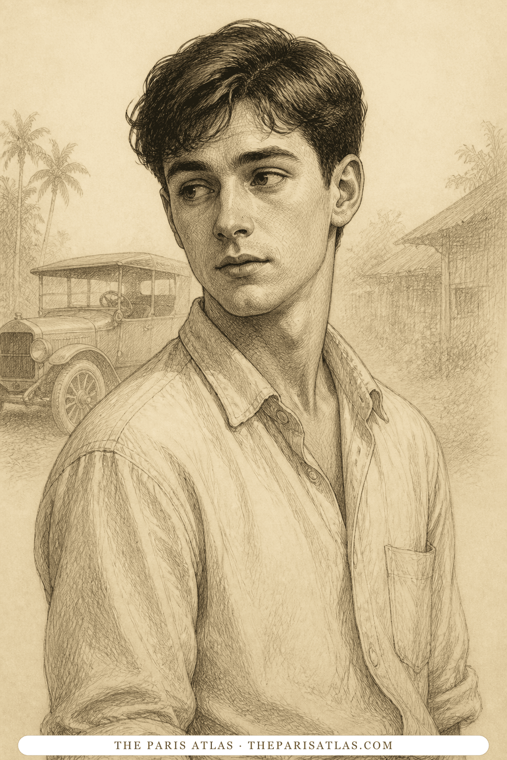 Illustrated portrait of The younger brother