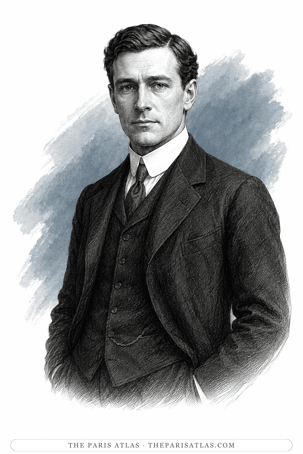Illustrated portrait of Arthur Burdon