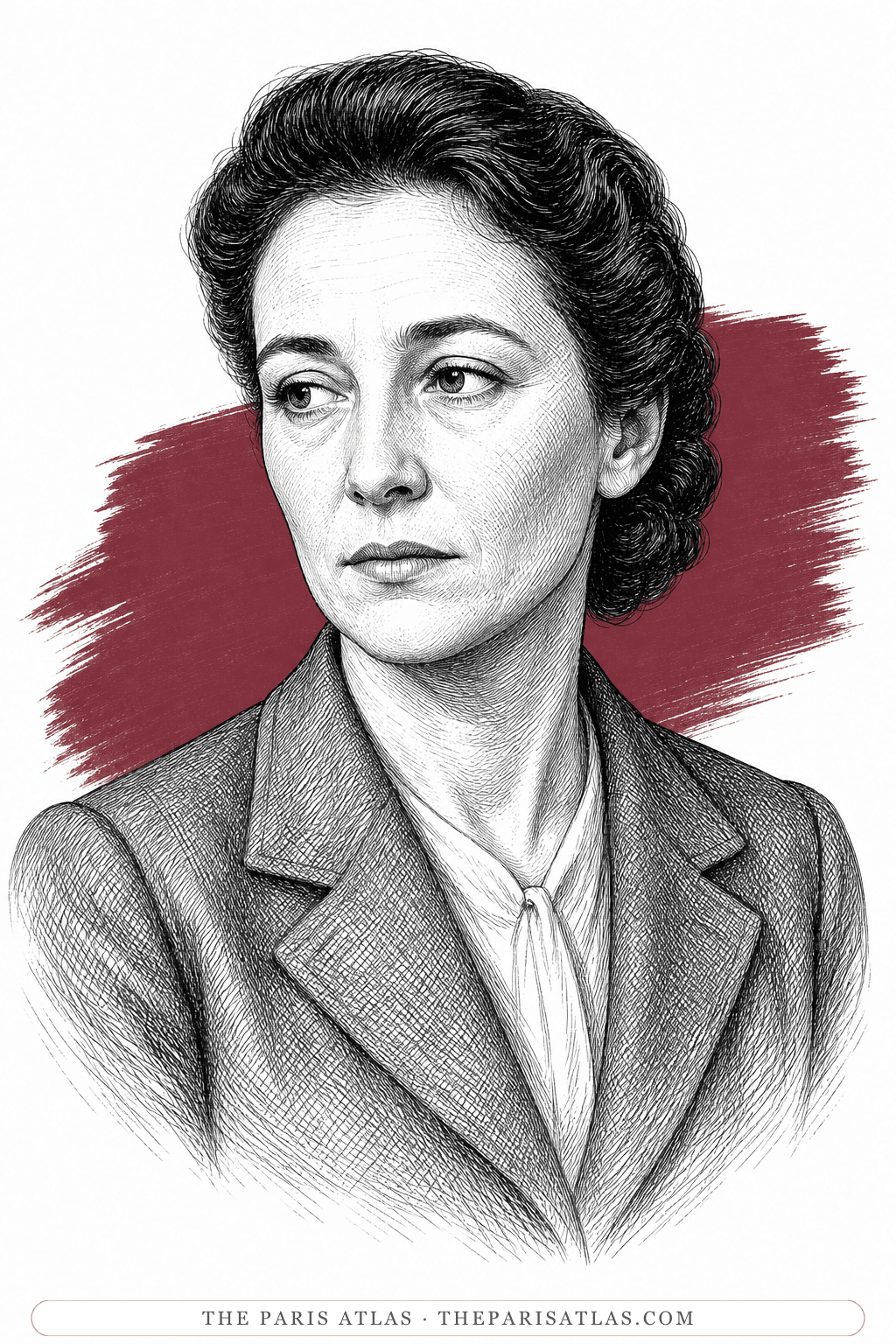 Illustrated portrait of Anne Dubreuilh